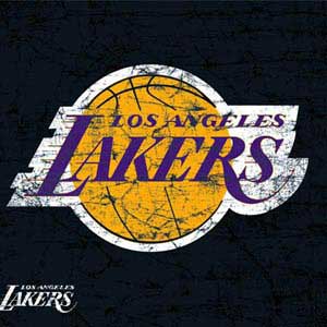 NBA Los Angeles Lakers Black Primary Logo Xbox 360 (Includes HDD) Skin